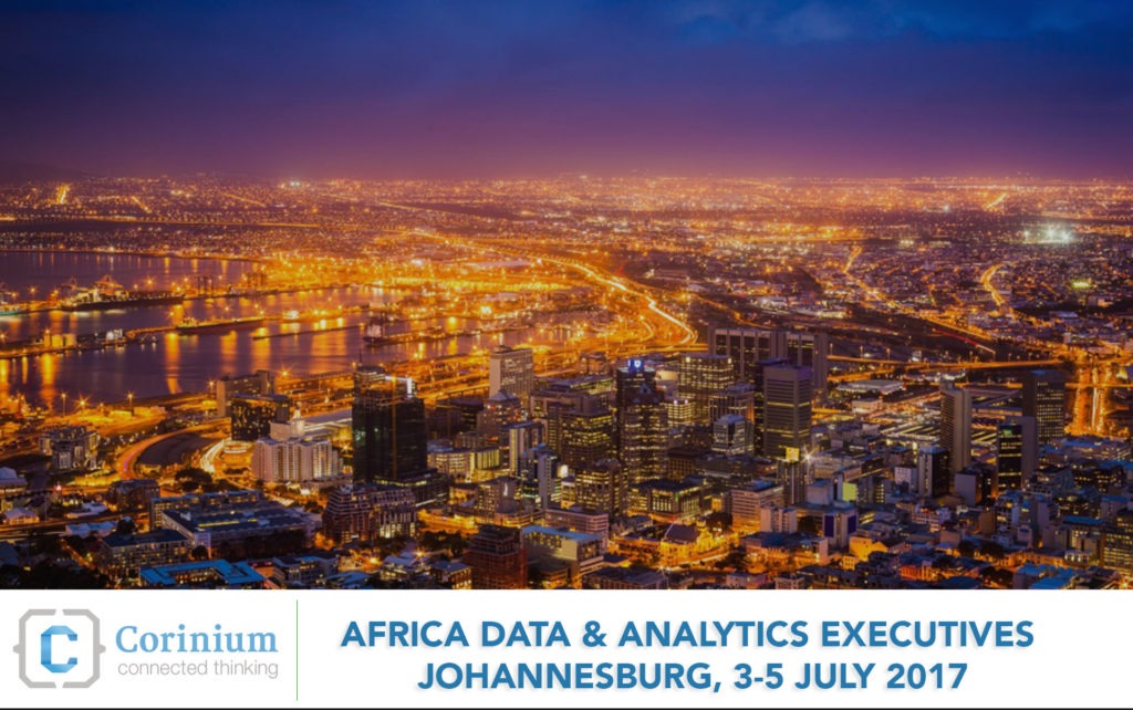 Africa's Premiere Event for Data & Analytics Executives Johannesburg, 3-5 July 2017