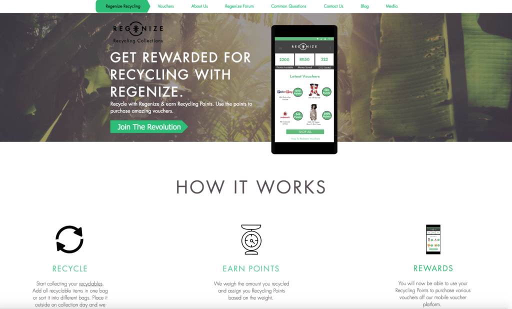 SA’S REGENIZE NOW REWARDS RECYCLERS - Techgistafrica