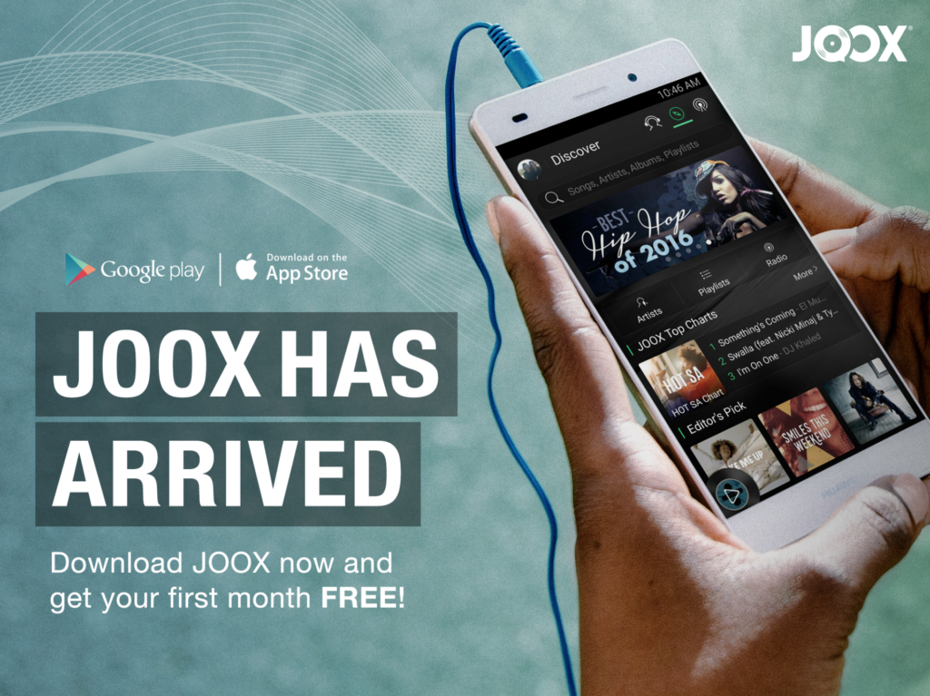 ‘JOOX’, a Music Streaming Mobile App Launched in SA - Techgistafrica