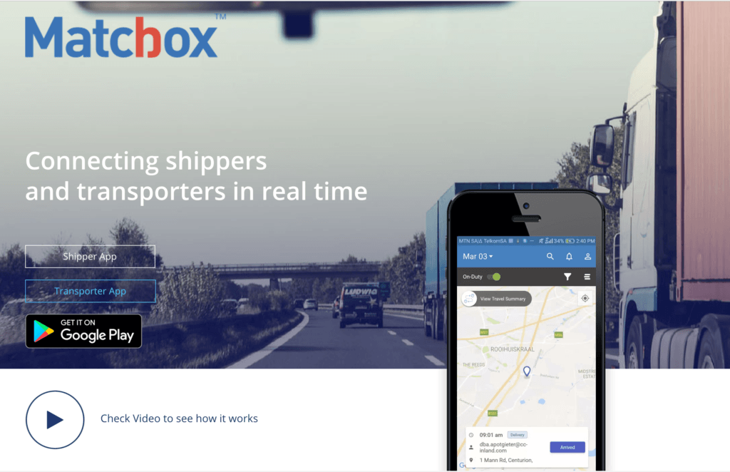 SA STARTUP MATCHBOX REVOLUTIONIZES FREIGHT INDUSTRY - Techgistafrica