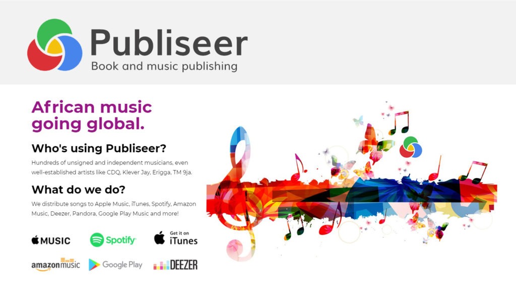 Publiseer And Caketunes Partner To Distribute More African Music To Global Platforms