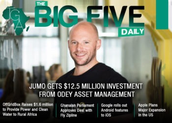 The Big 5 Daily: JUMO Gets $12.5 Million Investment from Odey Asset Management, Ghanaian Parliament Approves Deal with Fly Zipline plus news from the rest of Africa.