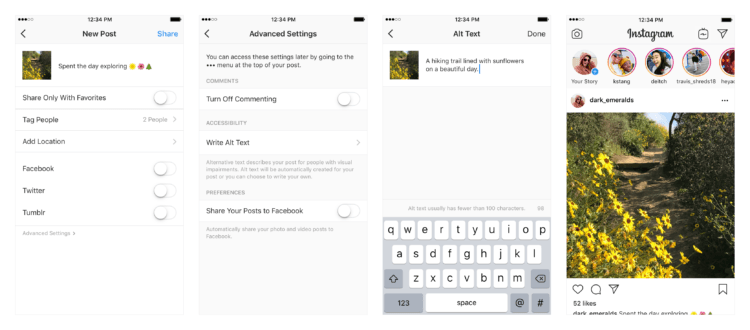 Instagram Releases New Features for the Visually Impaired