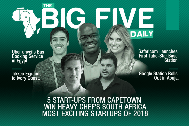 The Big 5 Daily: Google to Roll Out its Free Wi-Fi Service, ‘Google Station’ in Abuja, Safaricom Launches First Tubestar Base Station in East Africa and More