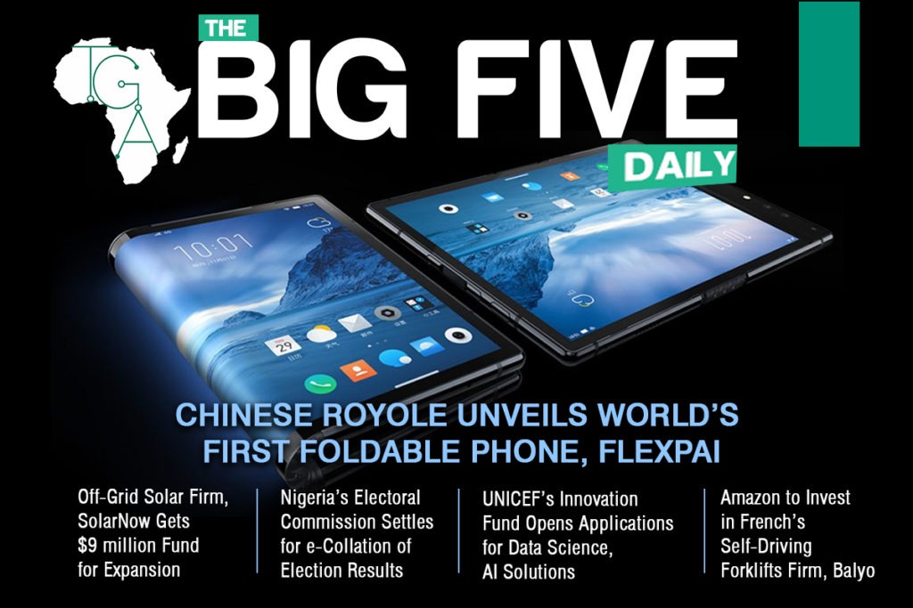 The Big 5 Daily: Chinese Royole Unveils World’s First Foldable Phone, FlexPai