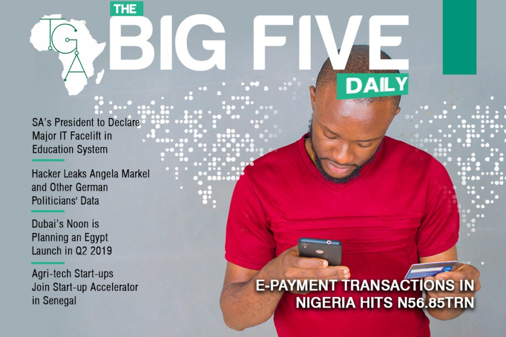 The Big 5 Daily: SA’s President to Declare Major IT Facelift in Education System, Hacker Leaks Angela Markel and Other German Politicians' Data and More