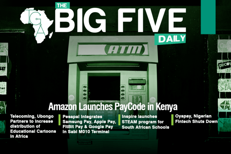 Amazon Launches PayCode in Kenya, Telecoming, Ubongo Partner and More