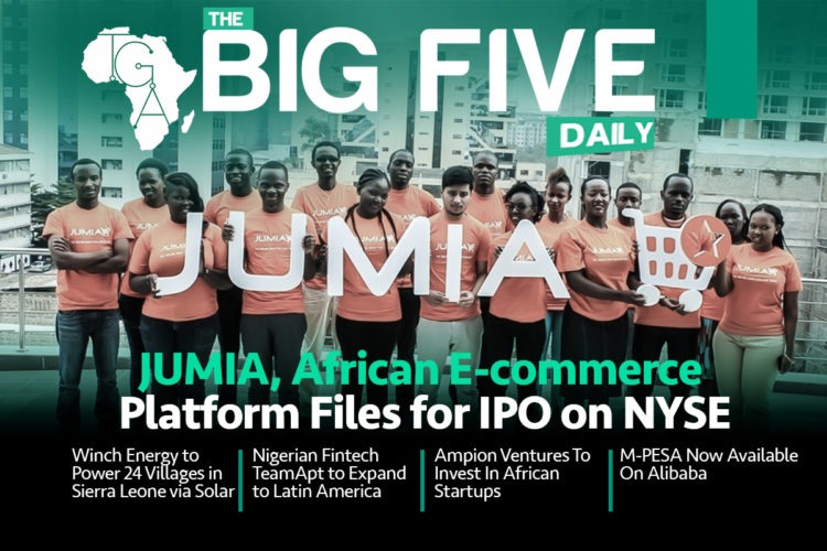 Jumia, African E-commerce Platform Files for IPO on NYSE, Nigerian Fintech TeamApt to Expand to Latin America and More