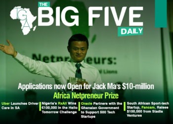Applications now Open for Jack Ma’s $10-million Africa Netpreneur Prize, South African Sport-tech Startup, Fancam, Raises $100,000 from Stadia Ventures and More