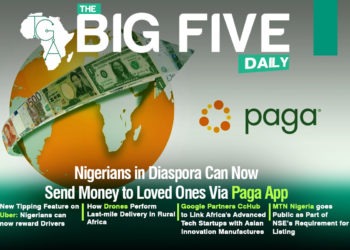 Nigerians in Diaspora Can Now Send Money to Loved Ones Via Paga App, New Tipping Feature on Uber: Nigerians can now reward Drivers and More