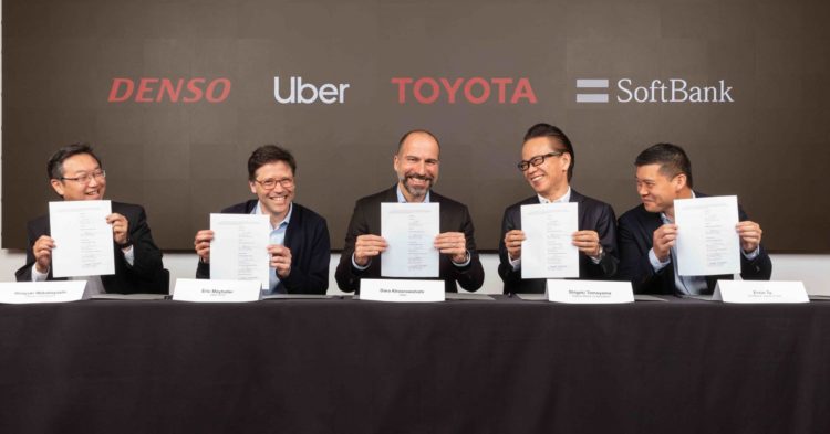 Toyota, Denso and Softbank Invests $1 billion in Uber’s Self-Driving Cars