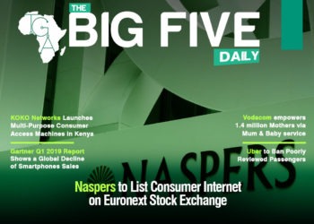 Naspers to List Consumer Internet on Euronext Stock Exchange, Gartner Q1 2019 Report Shows a Global Decline of Smartphones Sales and More