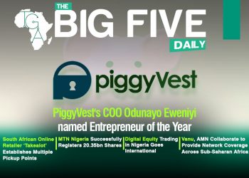 PiggyVest’s COO Odunayo Eweniyi Named Entrepreneur of the Year, South African Online Retailer, ‘Takealot’ Establishes Multiple Pickup Points and More