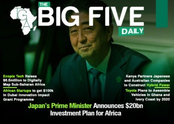 Japan’s Prime Minister Announces $20bn Investment Plan for Africa, Toyota Plans to Assemble Vehicles in Ghana and Ivory Coast by 2020 and More