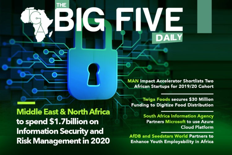 Middle East & North Africa to spend $1.7billion on Information Security and Risk Management, Twiga Foods secures $30 Million Funding to Digitize Food Distribution and More