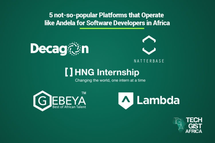 5 not-so-popular Platforms that Operates like Andela for Software Developers in Africa