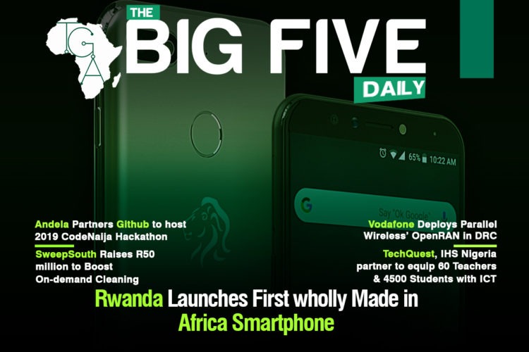 Rwanda Launches First Wholly Made in Africa Smartphones, TechQuest, IHS Nigeria partner to equip 60 Teachers & 4500 Students with ICT Skills in Nigeria and More
