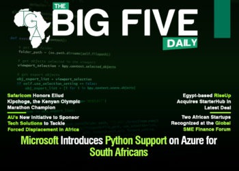 Microsoft Introduces Python Support on Azure for South Africans, Safaricom Honors Eliud Kipchoge, the Kenyan Olympic Marathon Champion and More