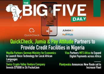 QuickCheck, Jumia & Pay Attitude Partners to Provide Credit Facilities in Nigeria, Plentywaka Announces New Route set to Increase Fleet and More