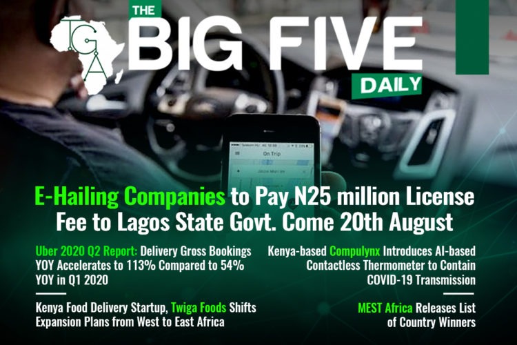 E-Hailing Companies to Pay N25 million License Fee to Lagos State Govt from 20th August