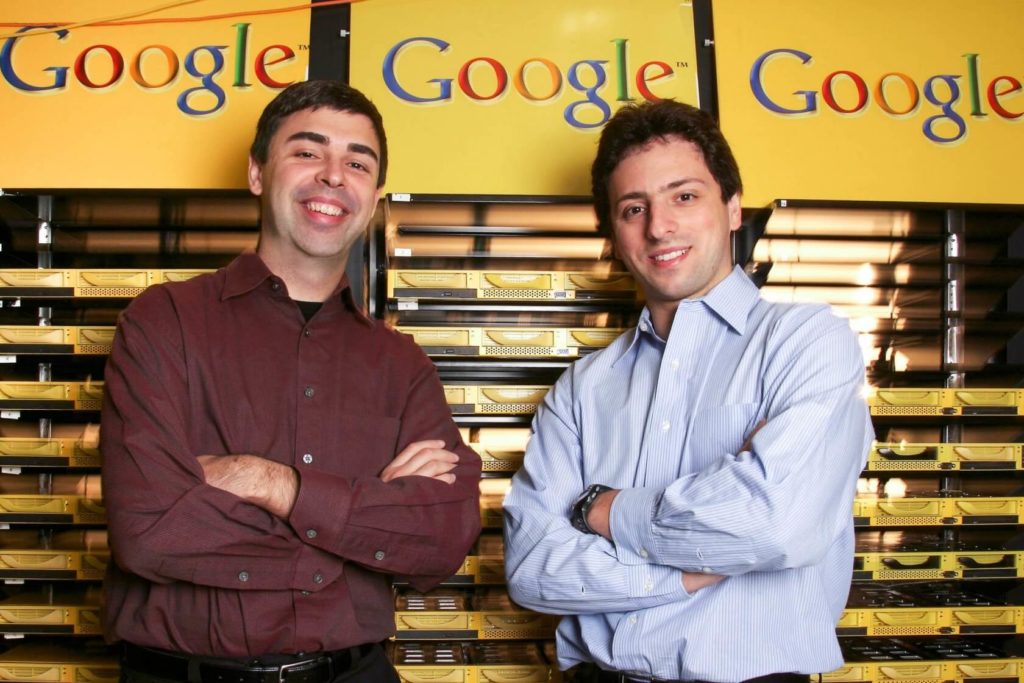Larry Page and Sergey Brin Google