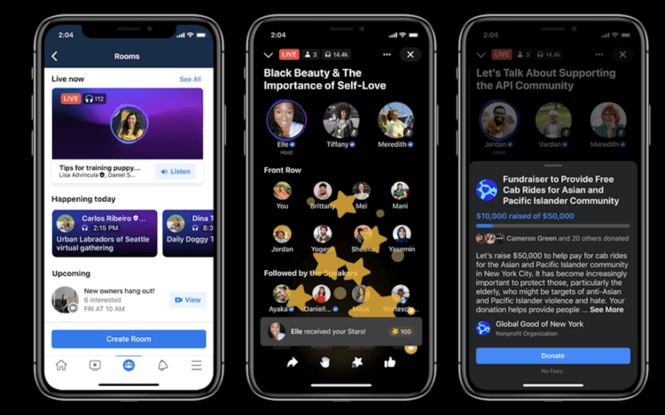 Facebook Live Audio Rooms