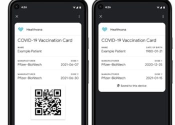 Google digital Covid-19 vaccine cards